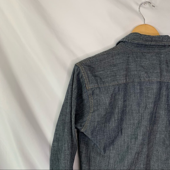 Wrangler Indigo Men’s Denim Pearl Snap Sz Medium - Picture 9 of 14